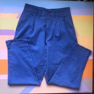 Vintage Cotton Periwinkle Trousers